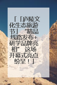 「庐陵文化生态旅游节」“精品线路发布+研学品牌亮相” 这场开幕式亮点纷呈！