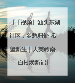 「视频」汕头东湖社区：乡愁归处 希望新生｜大美岭南·百村焕新记