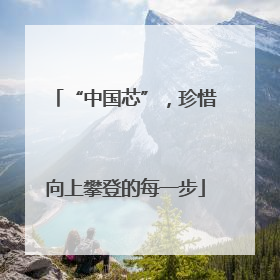 “中国芯”，珍惜向上攀登的每一步