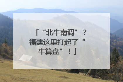 “北牛南调”？福建这里打起了“牛算盘”！