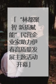 “林都聚智 新质赋能”民营企业家助力伊春高质量发展主题活动开幕