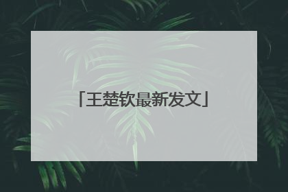 王楚钦最新发文