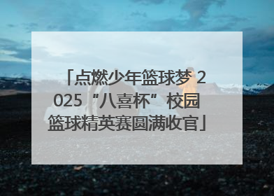点燃少年篮球梦 2025“八喜杯”校园篮球精英赛圆满收官