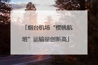 烟台机场“樱桃航班”运输量创新高