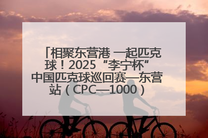 相聚东营港 一起匹克球！2025“李宁杯”中国匹克球巡回赛—东营站（CPC—1000）暨“好运山东”黄河口匹克球公开赛落幕
