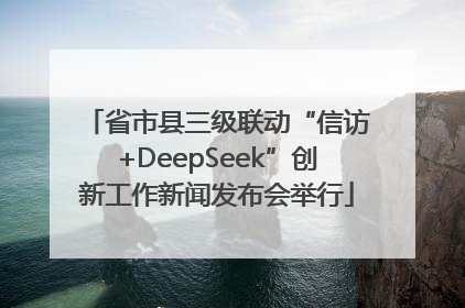 省市县三级联动“信访+DeepSeek”创新工作新闻发布会举行