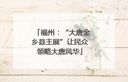福州：“大唐金乡县主展”让民众领略大唐风华