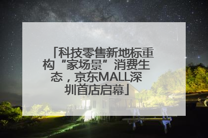 科技零售新地标重构“家场景”消费生态，京东MALL深圳首店启幕