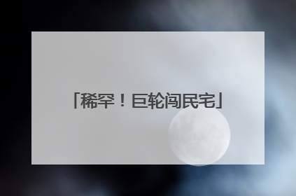 稀罕！巨轮闯民宅
