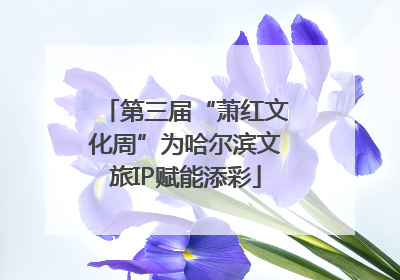 第三届“萧红文化周”为哈尔滨文旅IP赋能添彩