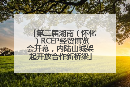 第二届湖南（怀化）RCEP经贸博览会开幕，内陆山城架起开放合作新桥梁