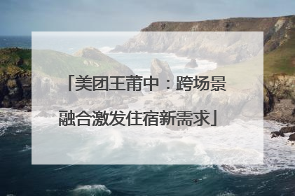 美团王莆中：跨场景融合激发住宿新需求