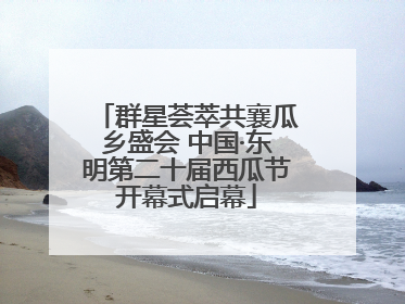 群星荟萃共襄瓜乡盛会 中国·东明第二十届西瓜节开幕式启幕