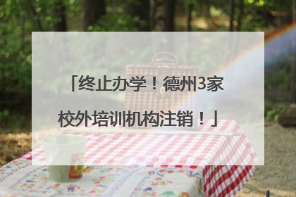 终止办学！德州3家校外培训机构注销！