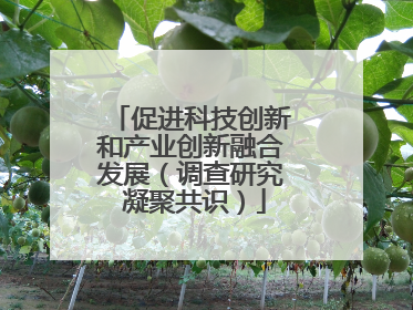促进科技创新和产业创新融合发展（调查研究 凝聚共识）