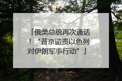 俄美总统再次通话！“普京谴责以色列对伊朗军事行动”
