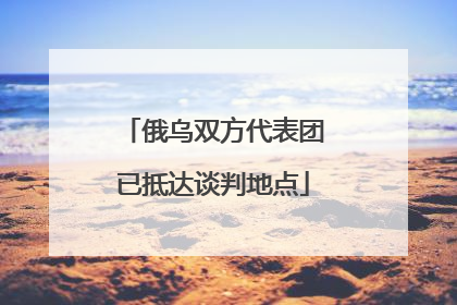 俄乌双方代表团已抵达谈判地点