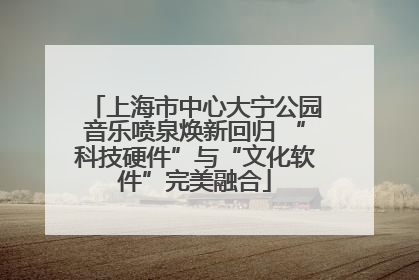 上海市中心大宁公园音乐喷泉焕新回归 “科技硬件”与“文化软件”完美融合