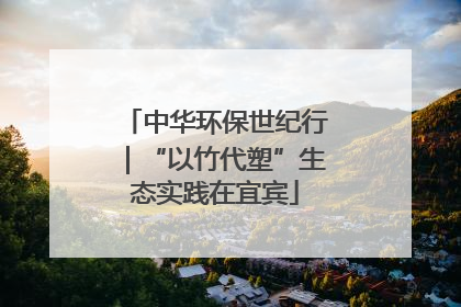 中华环保世纪行｜“以竹代塑”生态实践在宜宾