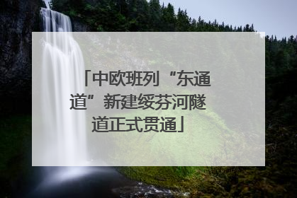 中欧班列“东通道”新建绥芬河隧道正式贯通