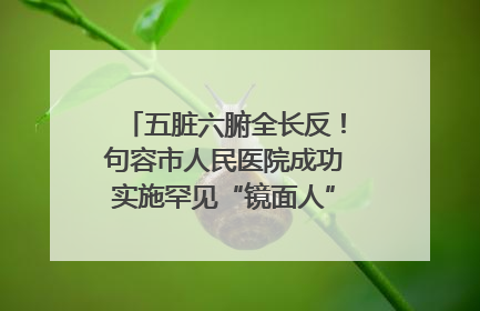 五脏六腑全长反！句容市人民医院成功实施罕见“镜面人”肝癌根治术