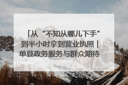 从“不知从哪儿下手”到半小时拿到营业执照｜单县政务服务与群众期待的“双向奔赴”