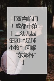 双喜临门！成都市第十三幼儿园集团“足球小将”闪耀“东郊杯”