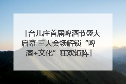 台儿庄首届啤酒节盛大启幕 三大会场解锁“啤酒+文化”狂欢矩阵