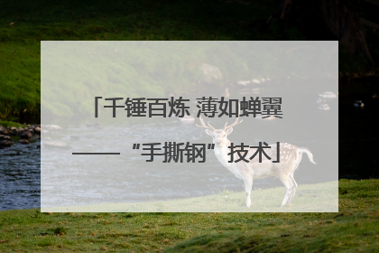 千锤百炼 薄如蝉翼——“手撕钢”技术