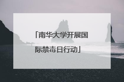 南华大学开展国际禁毒日行动