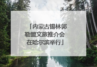 内蒙古锡林郭勒盟文旅推介会在哈尔滨举行