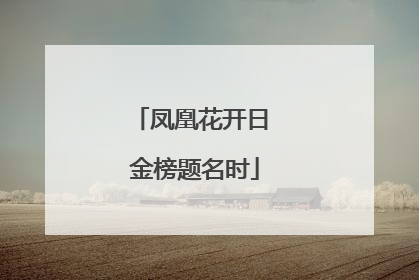 凤凰花开日 金榜题名时