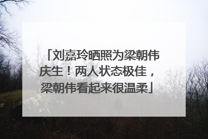 刘嘉玲晒照为梁朝伟庆生！两人状态极佳，梁朝伟看起来很温柔