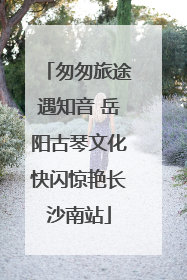 匆匆旅途遇知音 岳阳古琴文化快闪惊艳长沙南站