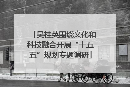 吴桂英围绕文化和科技融合开展“十五五”规划专题调研