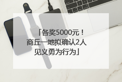 各奖5000元！商丘一地拟确认2人见义勇为行为