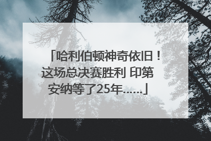 哈利伯顿神奇依旧！这场总决赛胜利 印第安纳等了25年……