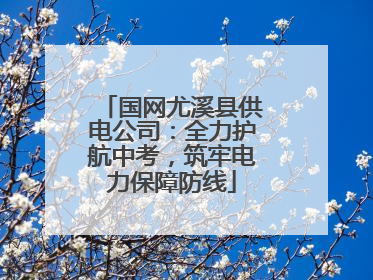 国网尤溪县供电公司：全力护航中考，筑牢电力保障防线