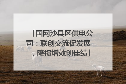 国网沙县区供电公司：联创交流促发展，降损增效创佳绩