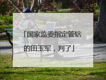 国家监委指定管辖的田玉军，判了