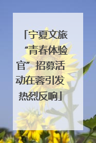 宁夏文旅“青春体验官”招募活动在蓉引发热烈反响