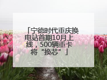 宁德时代重庆换电站首期10月上线，500辆重卡将“换芯”