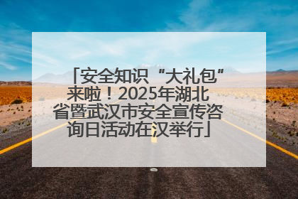安全知识“大礼包”来啦！2025年湖北省暨武汉市安全宣传咨询日活动在汉举行