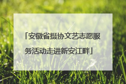 安徽省摄协文艺志愿服务活动走进新安江畔
