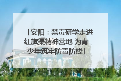 安阳：禁毒研学走进红旗渠精神营地 为青少年筑牢防毒防线