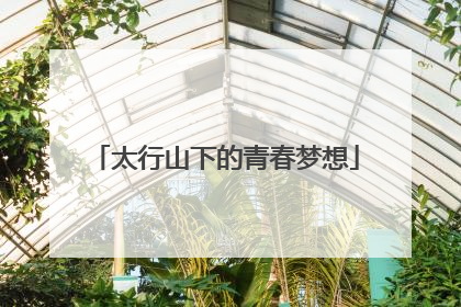 太行山下的青春梦想