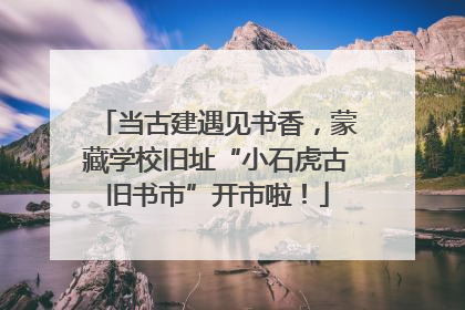 当古建遇见书香，蒙藏学校旧址“小石虎古旧书市”开市啦！