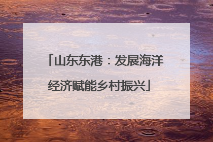 山东东港：发展海洋经济赋能乡村振兴