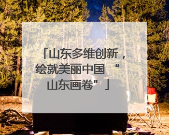 山东多维创新，绘就美丽中国 “山东画卷”