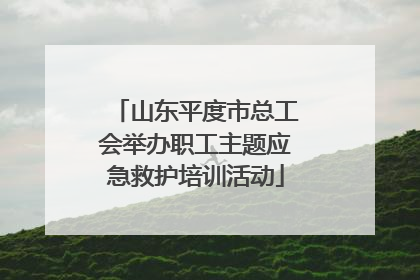 山东平度市总工会举办职工主题应急救护培训活动